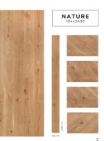 Close-up view of NATURE flooring showcasing detailed finish and craftsmanship