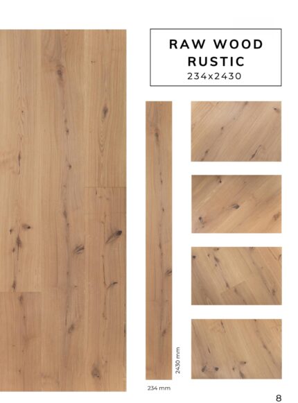 RAW WOOD RUSTIC flooring sample with detailed surface texture by Flooring Fanatics Slovenia