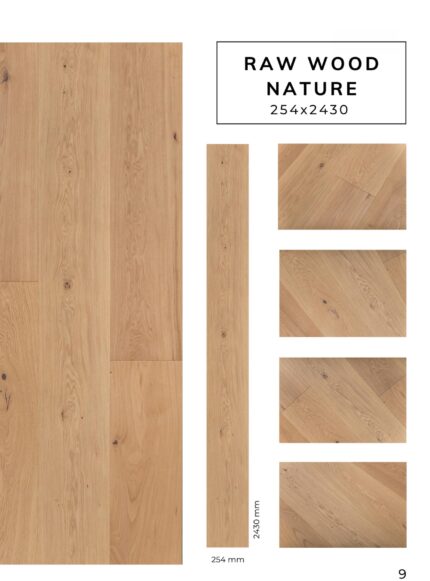 RAW WOOD NATURE flooring sample with premium surface details by Flooring Fanatics Slovenia