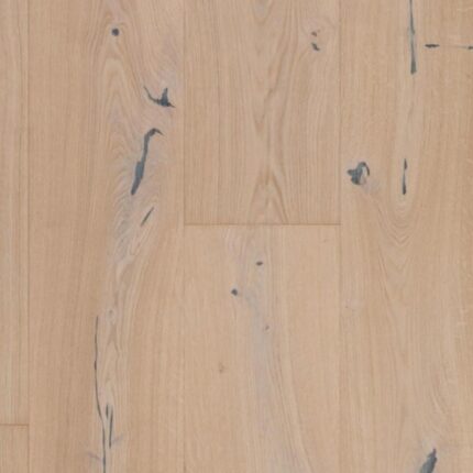 Close-up view of NEW WHITE BLACK PUTTY flooring showing unique finish details