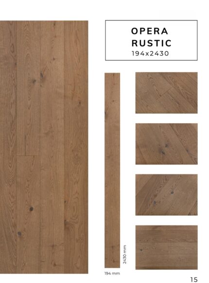 OPERA RUSTIC flooring sample with detailed surface texture by Flooring Fanatics Slovenia