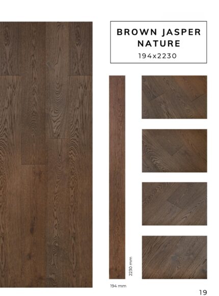 BROWN JASPER NATURE flooring sample with detailed surface texture by Flooring Fanatics Slovenia