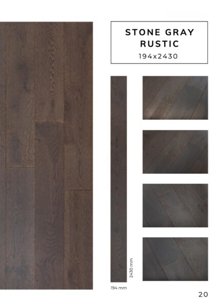 STONE GRAY RUSTIC flooring sample with detailed surface texture by Flooring Fanatics Slovenia