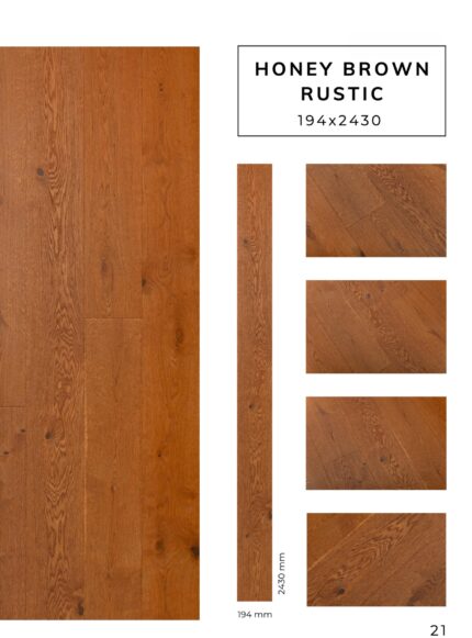 HONEY BROWN RUSTIC flooring sample with detailed surface texture by Flooring Fanatics Slovenia
