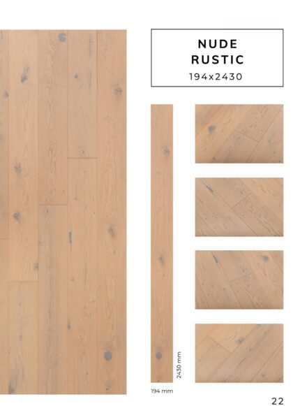 NUDE RUSTIC flooring sample with detailed surface texture by Flooring Fanatics Slovenia