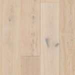 Close-up view of WHITE RUSTIC flooring showing unique design and finish details