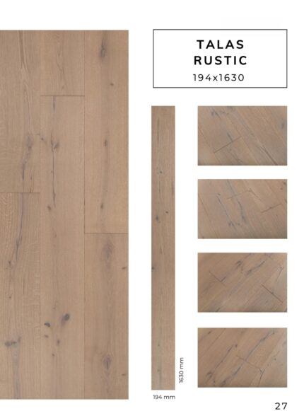 TALAS RUSTIC flooring sample with detailed surface texture by Flooring Fanatics Slovenia