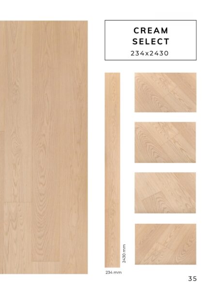 CREAM SELECT flooring sample with detailed surface texture by Flooring Fanatics Slovenia