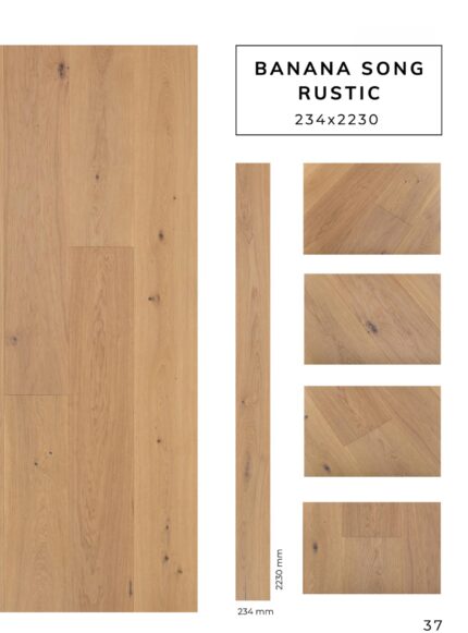 BANANA SONG RUSTIC flooring sample with detailed surface texture by Flooring Fanatics Slovenia