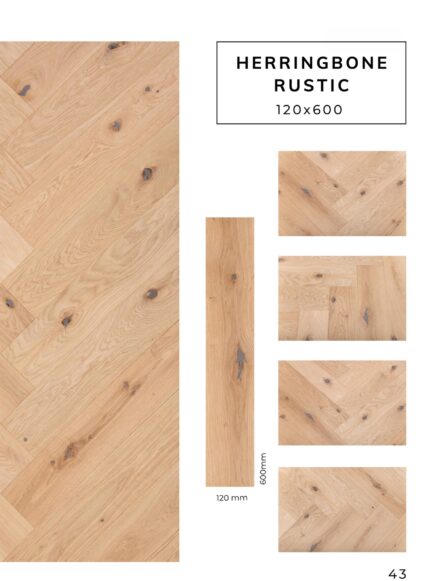 HERRINGBONE RUSTIC flooring pattern sample by Flooring Fanatics Slovenia
