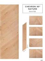 CHEVRON 45° NATURE flooring pattern sample by Flooring Fanatics Slovenia
