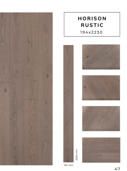 HORISON RUSTIC flooring sample with detailed surface texture by Flooring Fanatics Slovenia