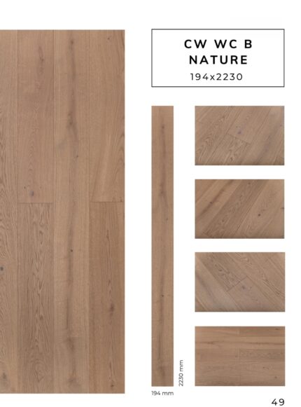 CW WC B NATURE flooring sample with premium surface texture by Flooring Fanatics Slovenia