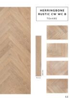 HERRINGBONE RUSTIC CW WC B flooring sample with premium herringbone pattern by Flooring Fanatics Slovenia